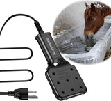 120V 800W Pond De-Icer and Chicken Water Heater for Livestock Tank Heater, Featuring Power-Off Protection, Overheating Protection, GFCI Plug & 9.2FT UL Approved Cord
