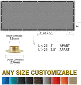 Houssity Grey 3' x 41' Balcony Deck Fence Privacy Screen Cover Panel Shade Cloth Fabric for Chain Link Fence Patio Pool Railing Driveway Walkway Porch Playground Dog Kennel Residence Commercial Use