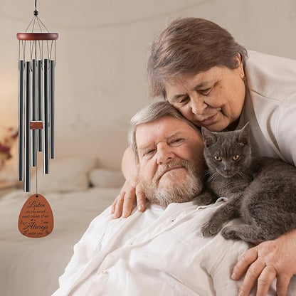 Cat Memorial Gifts for Loss of Cat - Luvsweets Pet Memorial Sympathy Wind Chimes Gifts for Cats Lovers Mum Owners, Pet Passing Away Bereavement Remembrance Gift, Garden Patio Porch Yard Decor