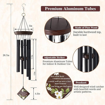 ASTARIN Wind Chimes for Outside, Memorial Wind Chimes Sympathy Wind Chimes for Loss of Loved One Tree of Life Memorial Wind Chime Bereavement Condolence Gifts for Loss of Mother Father Husband