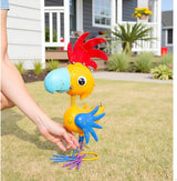 Metal Rooster Garden Statue, 15'' Rooster Decor Outdoor Statue, Chicken Yard Art Lawn Decor for Outside, Patio, Unique Present for Woman, Garden Lovers