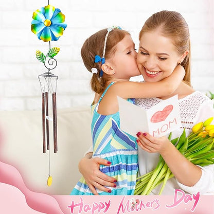 Taman Wind Chimes for Outside - 33" Wind Spinner Decorative Memorial Sympathy Mother Gift for Home, Outdoor, Yard, Patio,Garden Decor