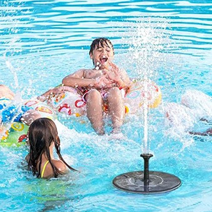 Solar Bird Bath Fountains Pump, 1W/1.4W Solar Powered Fountain Glass Panel with Fixed Rods, Standing Floating Water Fountain Pump for Bird Bath, Garden, Pond, Pool, Outdoor