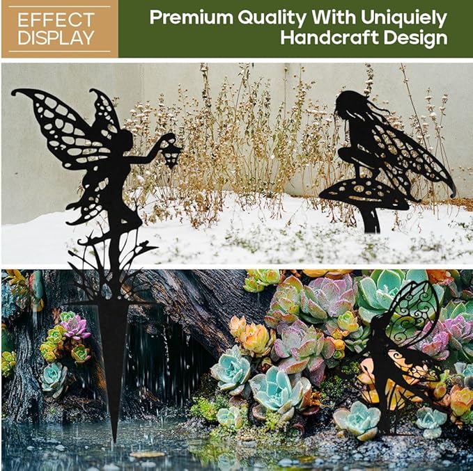 Decorative Garden Stakes, Fairy Garden Statues for Home and Garden (9)