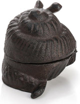 Pumtus Cast Iron Key Hider, Snail Hide-a-Key Holder, Outside Spare Key Hider Figurine, Small Snail Garden Statues Ornament, Decorative Jewelry Trinkets Box for Ear Studs Rings Paper Clips