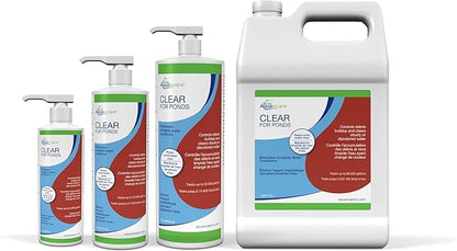 Aquascape Clear Water Treatment for Koi and Fish Ponds, Blend of Clarifiers to Clear Cloudy or Discolored Water and Reduce Debris, 1 Gallon / 3.78 L | 96068