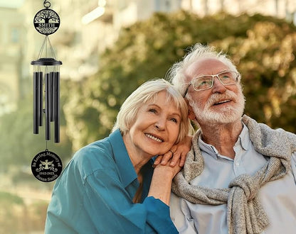 Personalized Wind Chimes for Outside, Custom Windchimes Outdoors, Sympathy Gifts for Loss of Loved One, Sympathy Wind Chimes, Memorial Gifts for Loss of Mother, Bereavement Gift Ideas