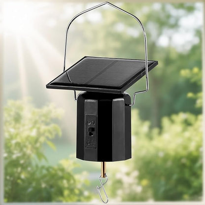 Solar Powered Wind Spinner Motor, Mobile Rotating Motor, Small Automatic Turner for Wind Chimes, Hanging Garden Spinners, Hanging Display Art Ornaments for Outdoor