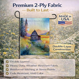 Caroline's Treasures Montana Bitterroot in Watercolor Garden Flag Mailbox Flag Decorative Yard Flag Banner Outside Patio Artwork Yard Flower Beds, Garden Size, Multicolor