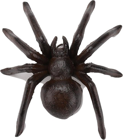 BRASSTAR Cast Iron Spider Statue Entomophile Delicate Modelling Interior and Exterior Decoration Suitable for Placing Study Garden Lawn Balcony TQGJPT490