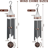 Wind Chimes for Outside, Vintage Tree of Life Deep Tone Wind Chime Outdoor Clearance, Memorial/Festivals/Birthday Gift for Mom Dad Women Grandma, Garden Porch Patio Decor (34" Tree of Life)
