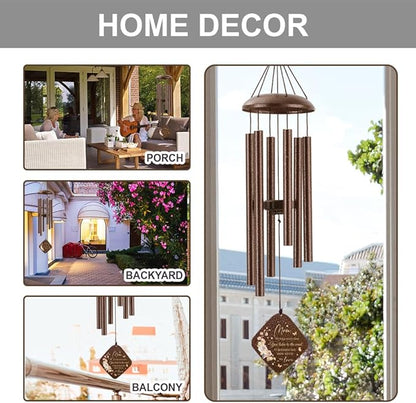 Gifts for Mom, Moms Wind Chimes, Christmas Best Gift for Mom, Mother Birthday Gift from Daughter Son, Love Reminder Gifts for Birthday Thanksgiving Mother's Day，32in