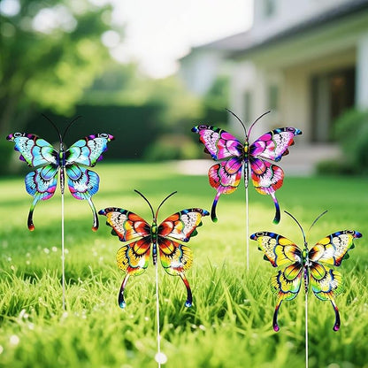 A Set of Adorable Wrought-Iron Garden planters is Suitable for Various Places Such as patios, courtyards, corridors, etc. (Butterfly)