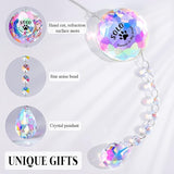 Custom Pet Memorial Crystal Suncatcher - Personalized Name Paw Print Hanging Ornament, Rainbow Prism Window Decor, Sympathy Gift for Dog/Cat Lovers, Remembrance Keepsake with Gift Box (Pet-Custom)