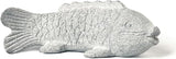 Chisel Hand Carved Fish Garden Statue, Animal Statue Outdoor Decor for Landscape Balcony,Garden,Patio,Porch Yard Art Ornament,9.8" L x 3.8" W x 3.5" H