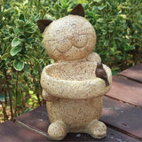 Cat Garden Statues Outdoor Decor,12’’ Height Cat Garden Sculptures,Christmas Decoration,Yard Lawn Ornaments,Gift for Thanksgiving