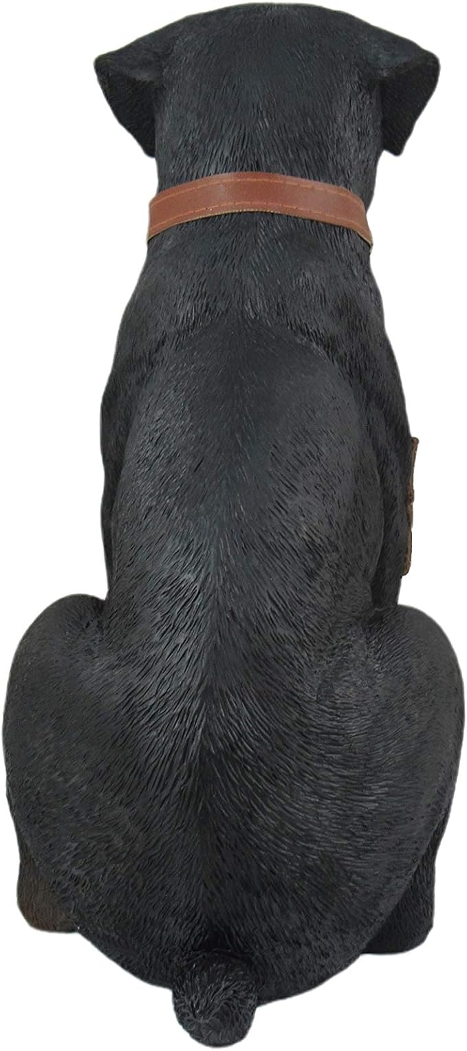 Guardian of Love - Buddy Rottweiler Welcome Statue with Reversible Sign, Decorative Dog Figurine for Indoor or Outdoor Use, Ideal for Garden, Patio, Entryway, Porch, and Dog Lover Home Decor