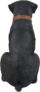 Guardian of Love - Buddy Rottweiler Welcome Statue with Reversible Sign, Decorative Dog Figurine for Indoor or Outdoor Use, Ideal for Garden, Patio, Entryway, Porch, and Dog Lover Home Decor