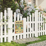 Funny Garden Sign For Outside 7.8 X 11.8 Inch, Humorous Garden Accessories Patio Decor Signs for Outside, Funny Signs Gardening Gifts For Women Plant Lovers Metal Wall Decor