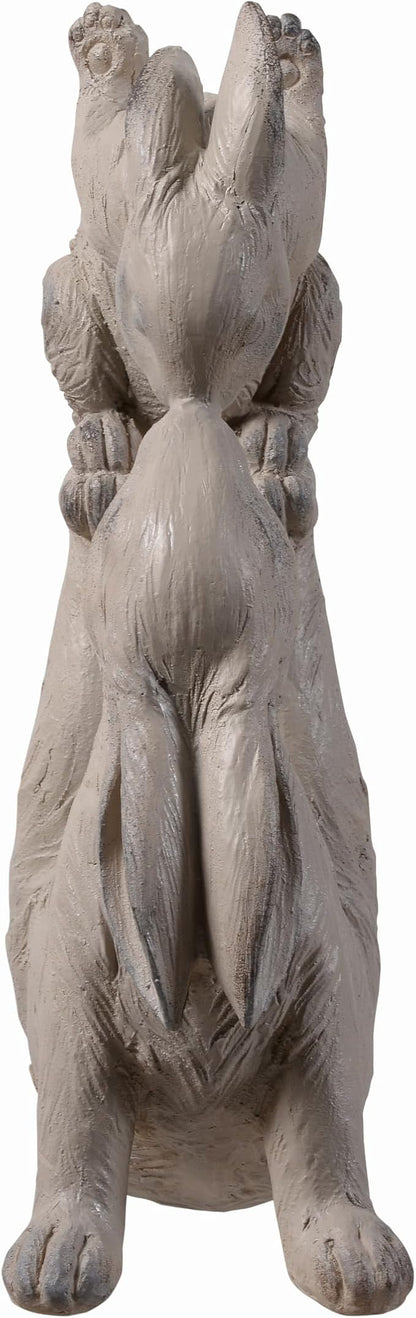 Hi-Line Gift Ltd. Mom & Baby Rabbits Garden Statue Bunny Yard Decor