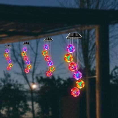 Hanging Solar Lights, Outdoor Color Change Wind Chime Light Decoration, Father/mom/Woman/Grandmother/Daughter/Aunt/Friend/Wife and Sisters, Gardening Gift, Birthday Gift, Garden/Patio Decoration.