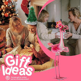 Natelf Flamingo Peacock Metal Yard Art Garden Sculpture Flamingos Peacocks Outdoor Decorations Large Garden Statues for Yard Patio, Porch, Home for Women, Mom, Grandma