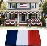 3 * 20ft Patriotic Bunting Banner 4th of July American Bunting Flag Red White and Blue Banner Outdoor Decoration for Independence Day Party Labor Day Veterans Day Memorial Day Porch Yard Door