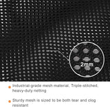 Coolrunner Pump Barrier - 12" x 15.7" Pond Filter Mesh Bag for Biological Filters (Black)