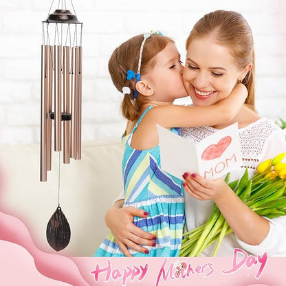Taman Wind Chimes for Outside, 40”Aluminum Deep Tone Wind Chimes Sympathy Memorial for Loss of a Loved One Condolence Gift Garden Patio Outdoor Home Decoration