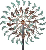 DREAMSOUL 360° Large Wind Spinner Outdoor Vintage Metal Windmill for Yard, Kinetic 6 Blades Wind Spinner for Patio Lawn Decor (80 * 19 Inches)