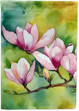 Caroline's Treasures Mississippi Magnolia in Watercolor Garden Flag Mailbox Flag Decorative Yard Flag Banner Outside Patio Artwork Yard Flower Beds, Garden Size, Multicolor