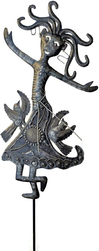 Garden Stake, Decorative Home Decor, Bloom Your own Way, Fall Metal Plant Stake - Outdoor Garden Yard Decor, Ornament Patio Marker 10" X 17"
