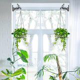 2-Pack Aesthetic Plant Hanger Indoor and Outdoor – 10 Inch Metal Hanging Plant Bracket with Beautiful Bird Pattern – Anti Rust Plant Hooks for Hanging Plants, Bird Feeder, Wind Chime, Lantern