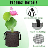 8 Pcs Pond Planting Bags, Mesh Aquatic Pond Lily Planter with Handles Reusable Water Gardens Plant Pots for Aquatic Plants, Marsh Plant Garden Terrestrial Plant (8)