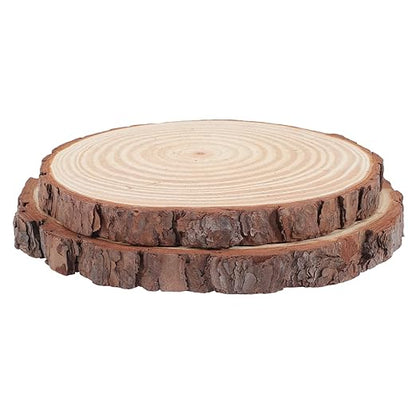 TOYANDONA 2pcs Outdoor Garden Wooden Stepping Stones 8.5-Inch Log Pathway Decor Easy DIY Installation for Walkways and Patios Sturdy and Weather-Resistant