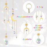 LEMESO 2 PCS Colorful Sun Catchers with Hanging Crystal Balls for Indoor Windows Home Garden Party Decor Christmas Wedding Gifts