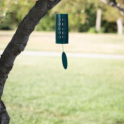 Woodstock Wind Chimes for Outside, Aloha Chime 28", Patina Green Windchime, Outdoor Patio and Garden Décor for Front Porch Decorative Wind Chime (ACPG)