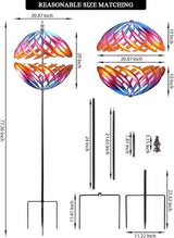 MUMTOP Wind Spinner 360 Degrees Double Steel Metal Wind Sculpture is Suitable for Decorating Your Patio, Lawn & Garden