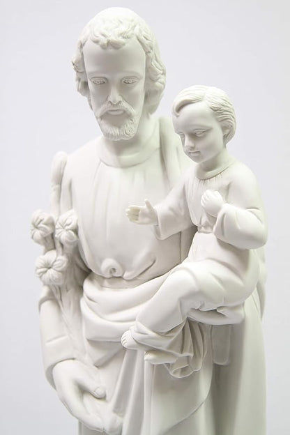 Vittoria Collection 25.5 Inch Saint St Joseph with Child Italian Statue Sculpture Figurine Made in Italy Indoor Outdoor