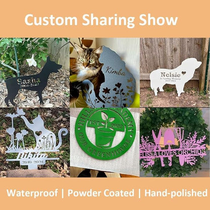 Custom Cowboy Memorial Garden Stakes, Cowboy Boots Hat with Wings Grave Marker, Cowboys Memory Gift Loss of Loved One Sculpture Remembrance Plaque.