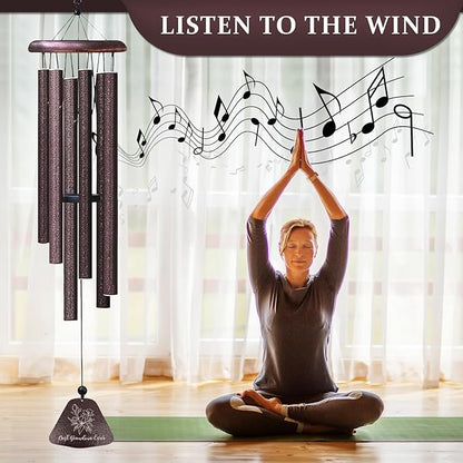 Mothers Day Grandma Gifts, Best Grandma Ever 32" Wind Chimes for Outside, Birthday Gifts for Grandmother, Christmas Birthday Present for Grandmother, Great Gigi Nana Mimi Granny Gift Ideas