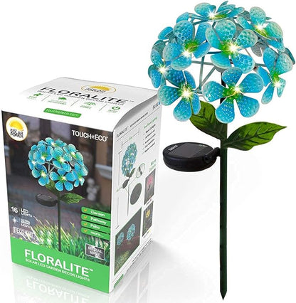 Touch Of ECO Solar LED Metal Flower Stake Light - Perfect for Your Garden, Patio, Walkway, or Outdoor Living Area - Includes 1 Flower Light