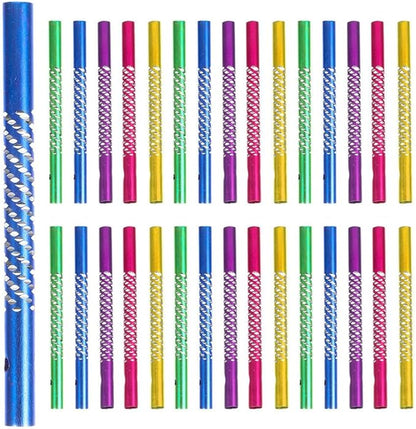 NUOBESTY 150Pcs Wind Chime Tubes DIY Parts Supplies Hollow Metal Tubes for Outdoor Garden Patio Hanging Decor Crafting Relaxing Sound Wind Bell Components