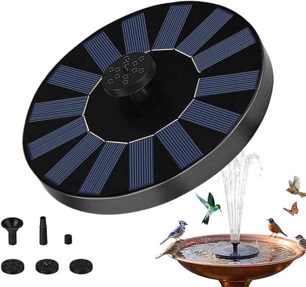 Solar Fountain for Bird Bath: Floating Mini Solar Powerd Water Fountain Outdoor with 6 Nozzles 2026 Upgraded Mini Fountains Pump for Brids Bath Garden Pond Pool