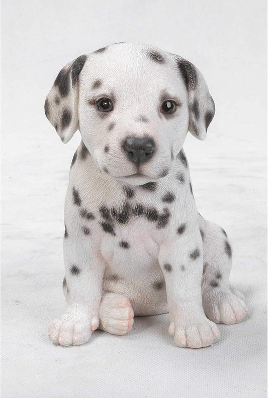 HI-LINE Dalmatian Puppy Outdoor Garden Statue - 6.5"