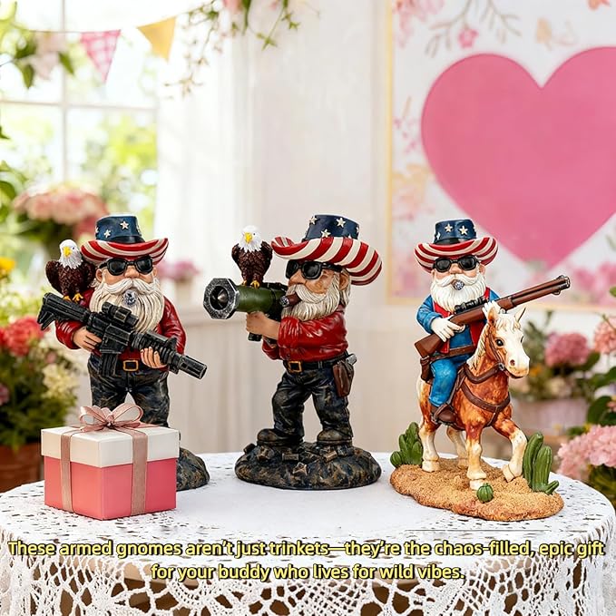 Patriotic Gnomes, 4th of July Gnomes,gnome,Military gnome, Desk Decor for Men,America 250 Merchandise,Veteran Gifts,250th Anniversary,Army Gifts for Men,Memorial Day Decorations