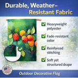 Caroline's Treasures Missouri Hawthorns in Watercolor House Flag Large Porch Sleeve Pole Decorative Outside Yard Banner Artwork Wall Hanging, Polyester, House Size, Multicolor