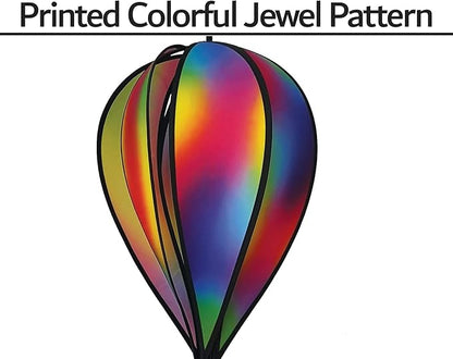 In the Breeze 0977 Jewel Hot Air Balloon Spinner-Outdoor Hanging Decoration