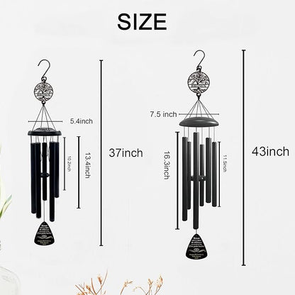 37" Tree of Life Retirement Wind Chimes - Large Deep Tone Personalized Retirement Gifts for Women & Men, Happy Retirement Decorations, Thank You Appreciation Gift for Coworker, Teacher, Nurse