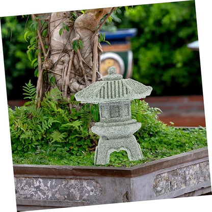 Yardwe 10pcs Stone Pagoda Statue Mini Pagoda Model Zen Sculpture Garden Ornament Home Decor
